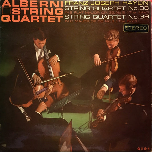 Joseph Haydn, The Alberni Quartet : String Quartet No. 38 "The Joke" / String Quartet No. 39 "The Bird" (LP, Album)