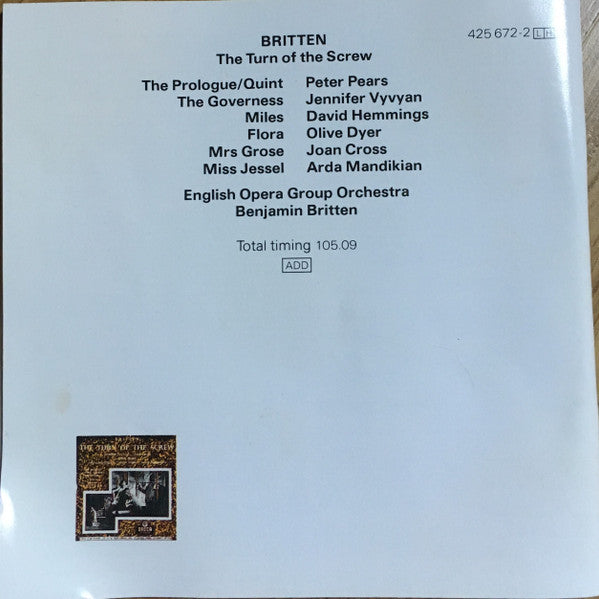 Britten* : The Turn Of The Screw (2xCD, Album, Mono, RE, RM)