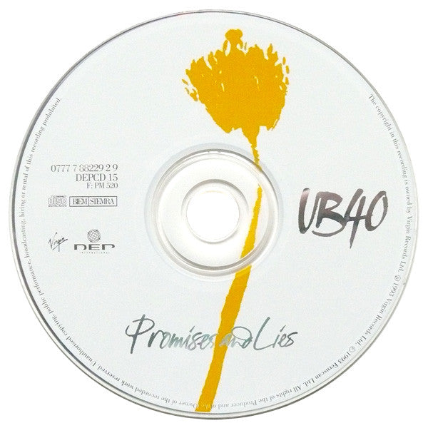 UB40 : Promises And Lies (CD, Album)