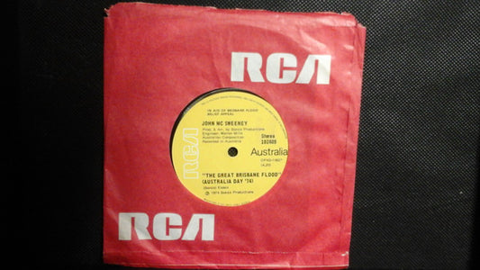 John McSweeney : The Great Brisbane Flood (Australia Day '74) (7", Single)