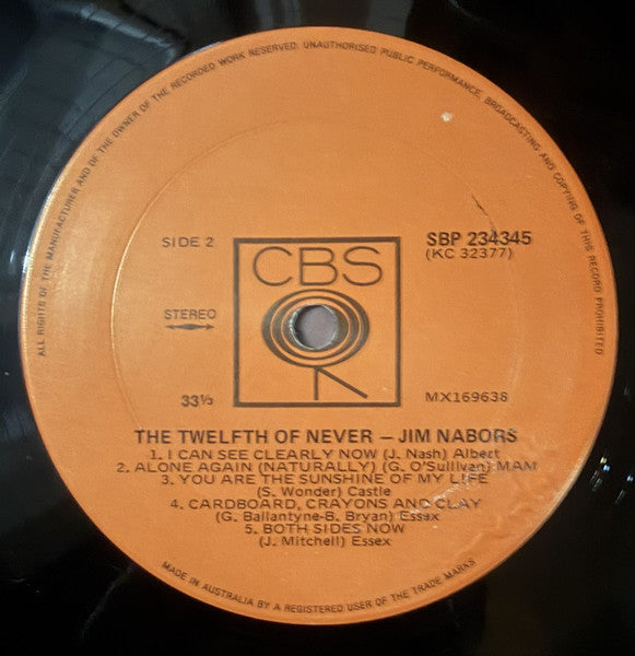 Jim Nabors : The Twelfth Of Never (LP)