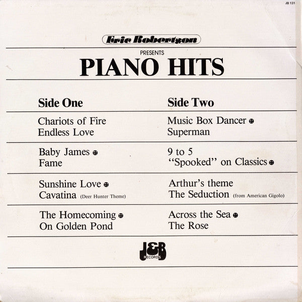 Eric Robertson : Piano Hits (LP, Album)