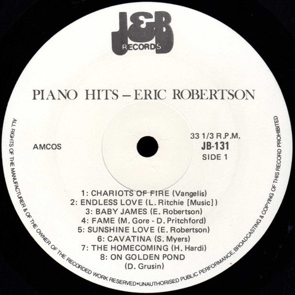 Eric Robertson : Piano Hits (LP, Album)