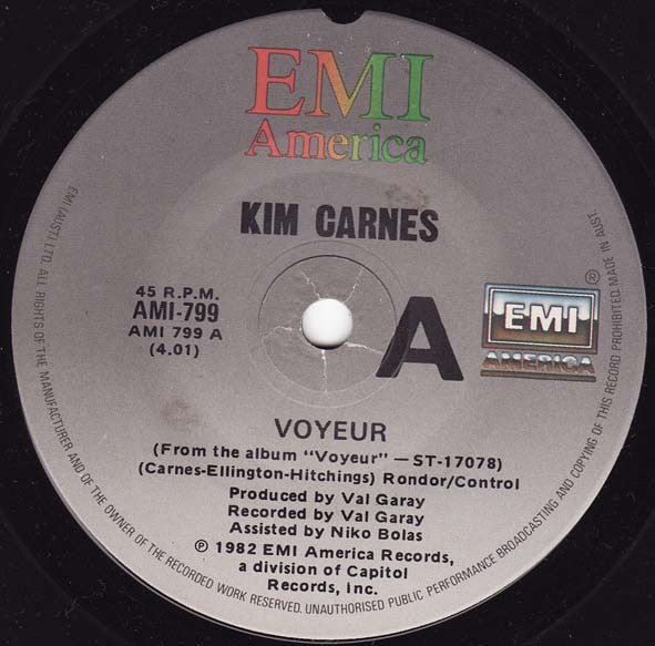 Kim Carnes : Voyeur (7", Single)