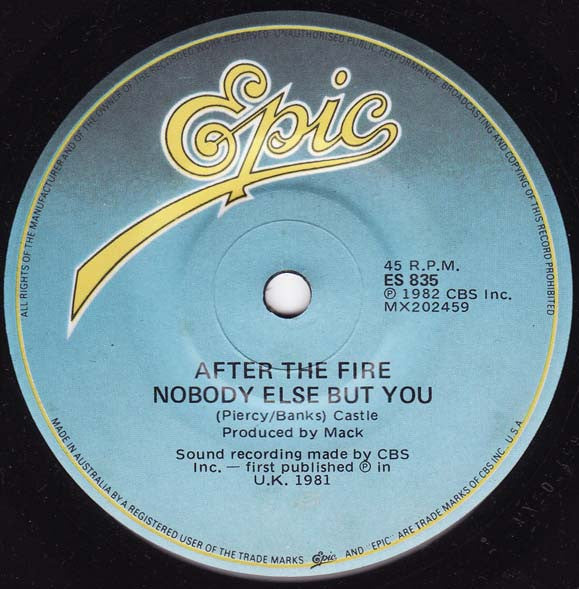 After The Fire : Der Kommissar (7", Single)