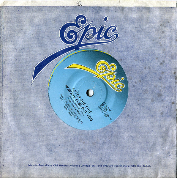 After The Fire : Der Kommissar (7", Single)