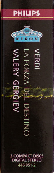 Verdi* - Gorchakova* ∙ Grigorian* ∙ Putilin* ∙ Kit* ∙ Borodina* ∙ Kirov Opera* ∙ Mariinsky Theatre, St Petersburg* ∙ Valery Gergiev : La Forza del Destino (Original St Petersburg Version, 1862) (3xCD + Box, Sli)