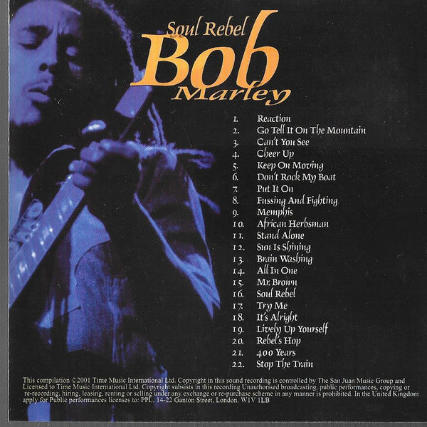 Bob Marley : Soul Rebel (CD, Comp)