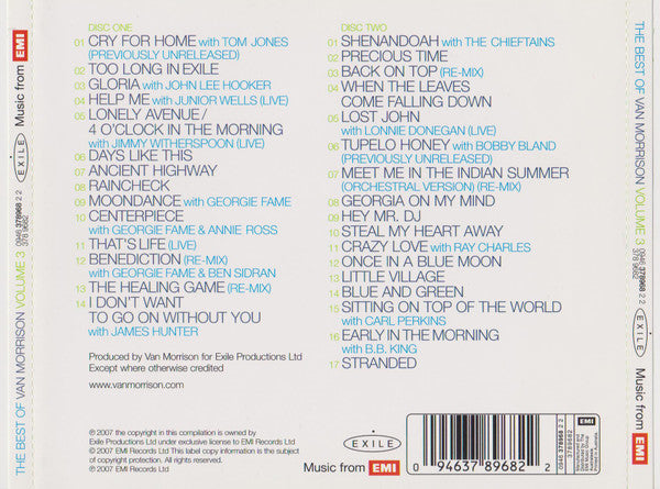 Van Morrison : The Best Of Volume 3 (2xCD, Comp)