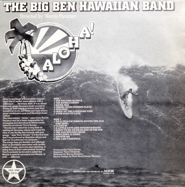 Big Ben Hawaiian Band : Aloha! (LP, Album)