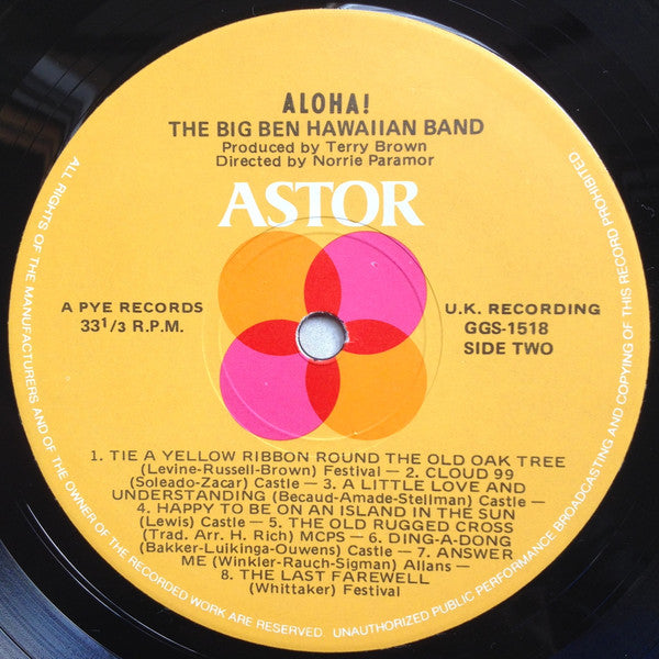 Big Ben Hawaiian Band : Aloha! (LP, Album)