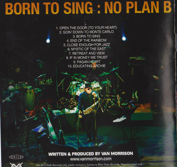 Van Morrison : Born To Sing : No Plan B (CD, Album)