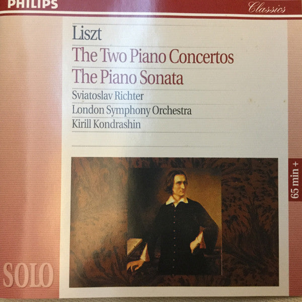 Franz Liszt - Sviatoslav Richter, London Symphony Orchestra, Kiril Kondrashin : The Two Piano Concertos / The Piano Sonata (CD, Album, Comp, RE, RM)