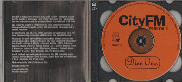 Various : City FM Volume 1 (2xCD, Comp)