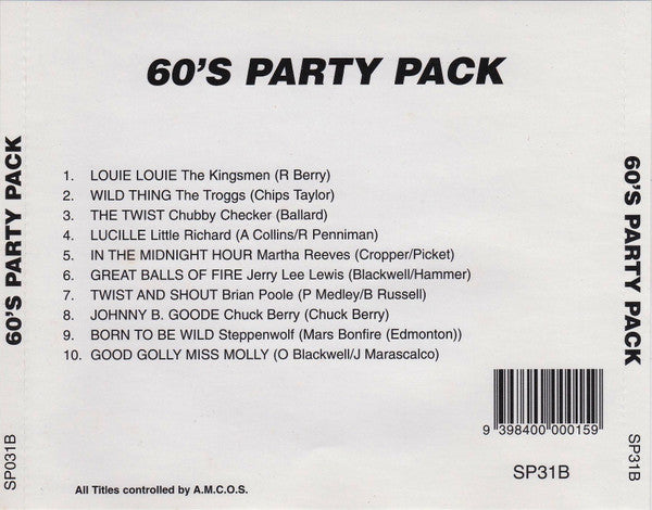 Various : 60's Party Pack (CD, Comp)