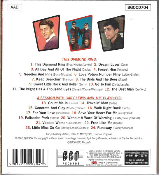 Gary Lewis & The Playboys : This Diamond Ring / A Session With (CD, Comp)