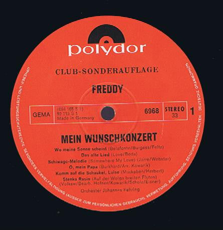 Freddy* : Mein Wunschkonzert (LP, Club)