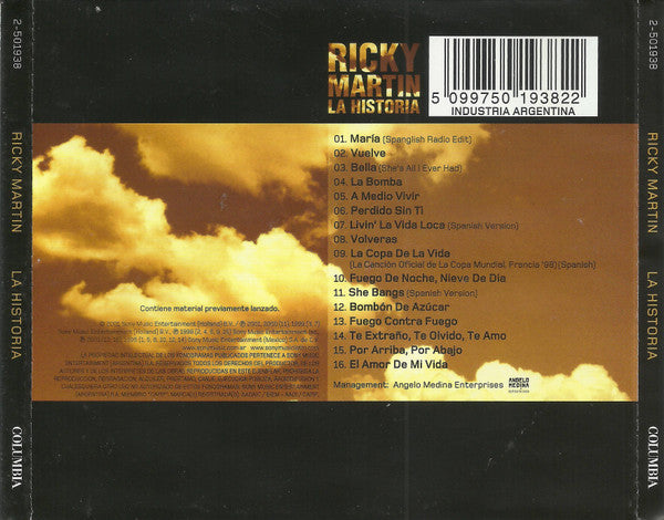 Ricky Martin : La Historia (CD, Comp)