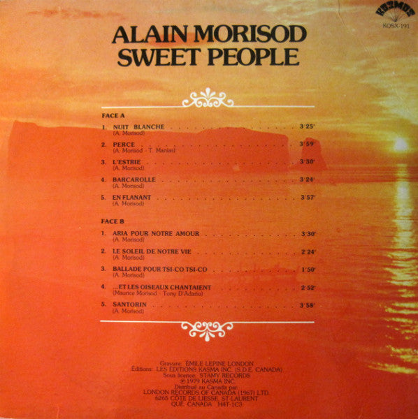 Alain Morisod / Sweet People : Percé (LP)