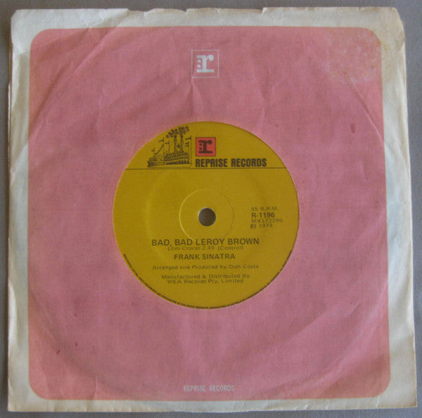 Frank Sinatra : Bad, Bad Leroy Brown / I'm Gonna Make It All The Way (7")