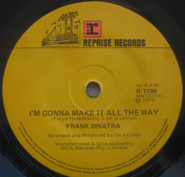 Frank Sinatra : Bad, Bad Leroy Brown / I'm Gonna Make It All The Way (7")