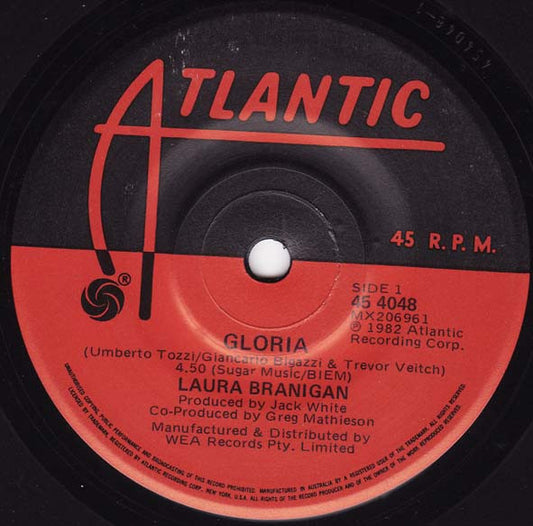 Laura Branigan : Gloria (7", Single)