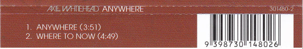 Axle Whitehead : Anywhere (CD, Single)