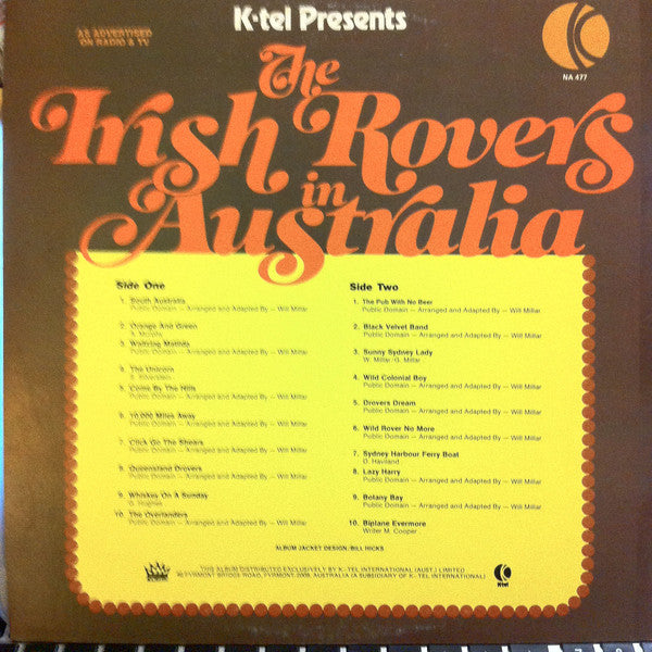 The Irish Rovers : The Irish Rovers In Australia (LP)