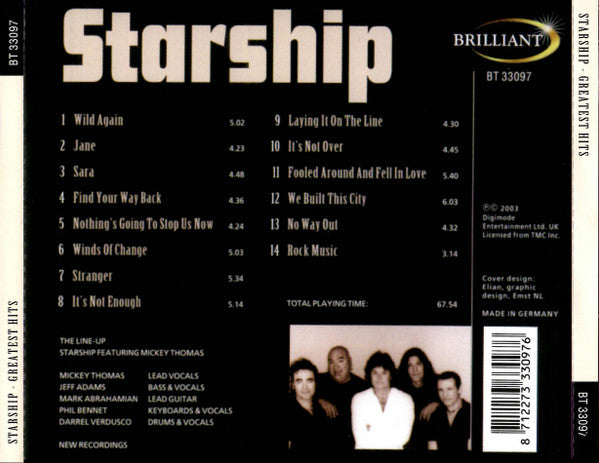 Starship (2) : Greatest Hits (CD, Comp)
