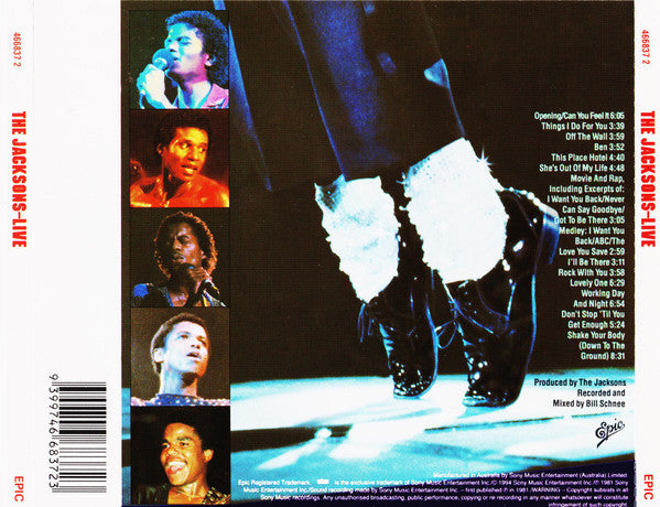 The Jacksons : Live (CD, Album, RE)