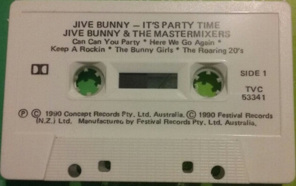 Jive Bunny And The Mastermixers : It's Party Time (Cass, Album)