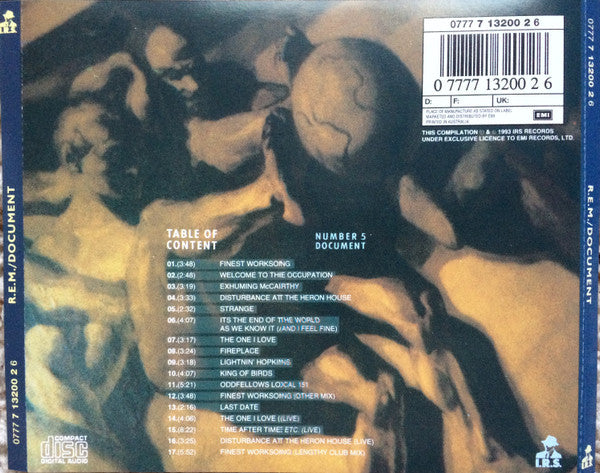 R.E.M. : Document (CD, Album, RE, Pic)