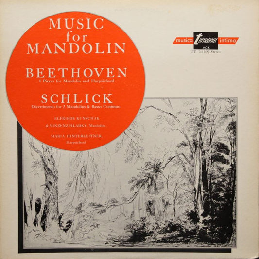 Beethoven*, Schlick* : Music For Mandolin (LP, Album)