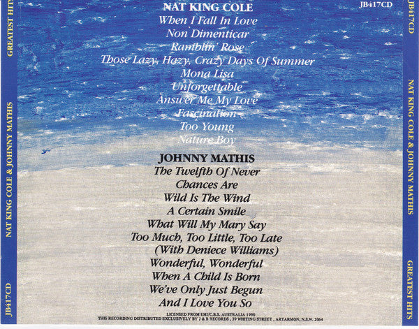 Nat King Cole & Johnny Mathis : The Very Best Of Nat King Cole & Johnny Mathis (CD, Comp)