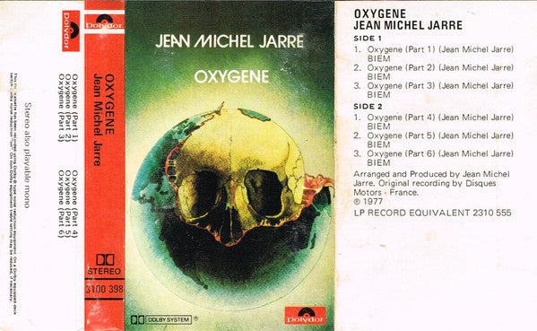Jean Michel Jarre* : Oxygene (Cass, Album, RE, Dol)