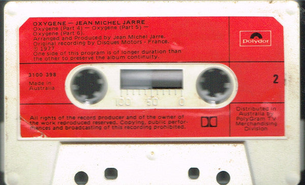 Jean Michel Jarre* : Oxygene (Cass, Album, RE, Dol)