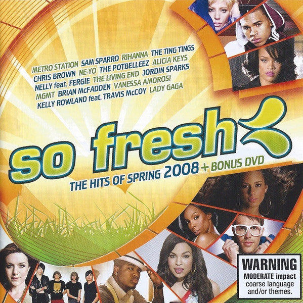 Various : So Fresh: The Hits Of Spring 2008 + Bonus DVD (CD, Comp + DVD-V, Comp, PAL)
