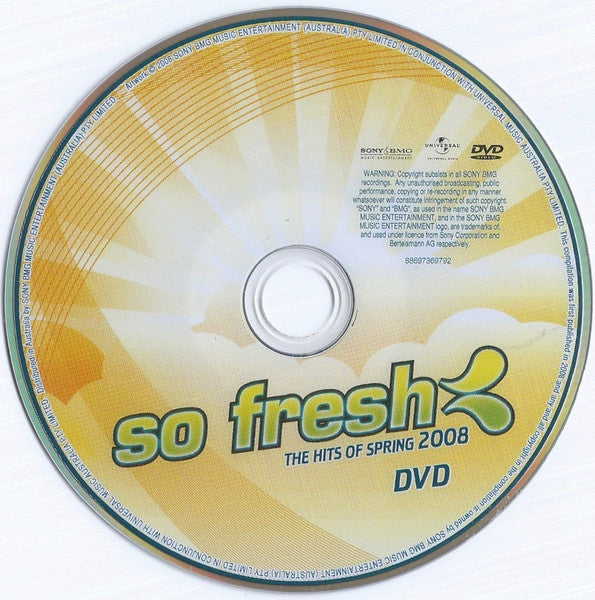 Various : So Fresh: The Hits Of Spring 2008 + Bonus DVD (CD, Comp + DVD-V, Comp, PAL)