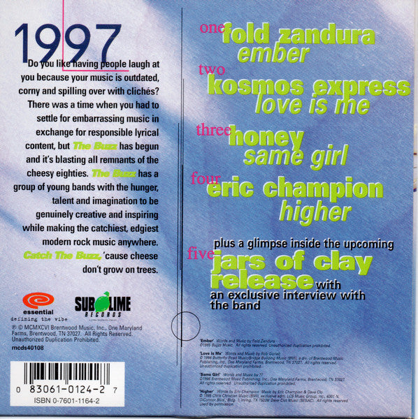 Various : The Buzz ('Cause Cheese Don't Grow On Trees) (CD, Smplr)