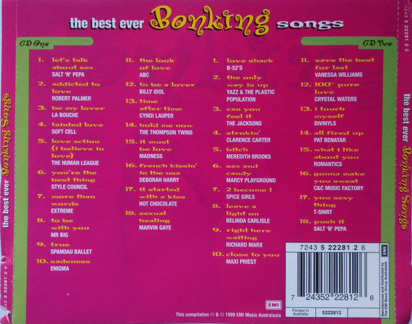 Various : The Best Ever Bonking Songs (2xCD, Comp)