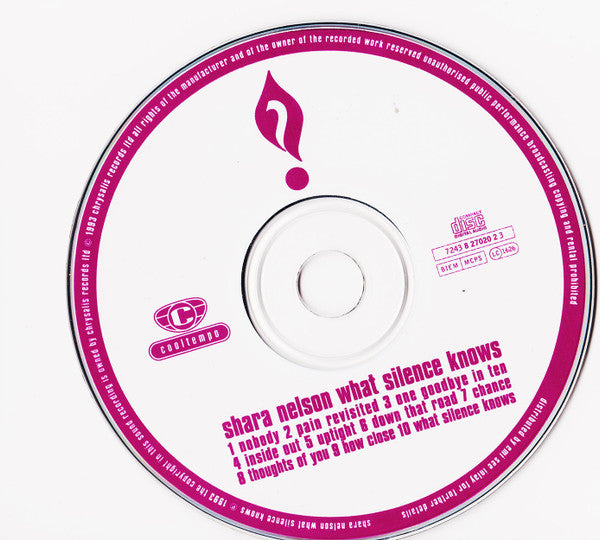 Shara Nelson : What Silence Knows (CD, Album)