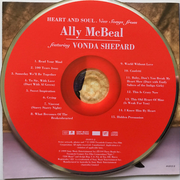Vonda Shepard : Heart And Soul (New Songs From Ally McBeal) (CD, Album)