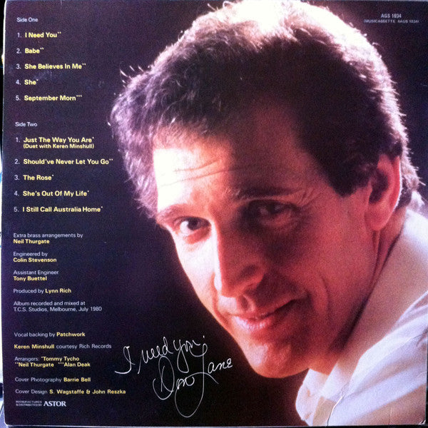 Don Lane : I Need You (LP, Album)