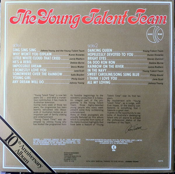 The Young Talent Team : 10th Anniversary Album (LP, Album, Gat)