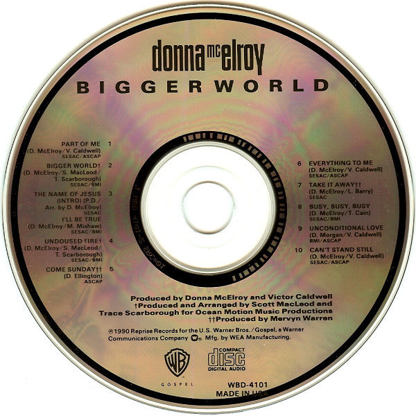 Donna McElroy : Bigger World (CD, Album)