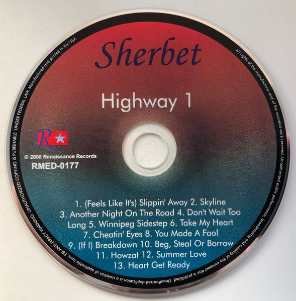 Sherbet : Highway 1 (CD, Album, RE)