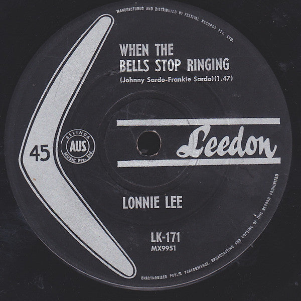 Lonnie Lee : When The Bells Stop Ringing (7")