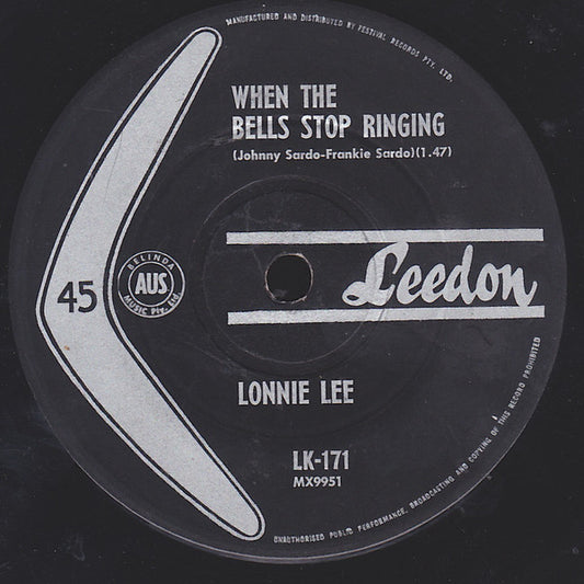 Lonnie Lee : When The Bells Stop Ringing (7")