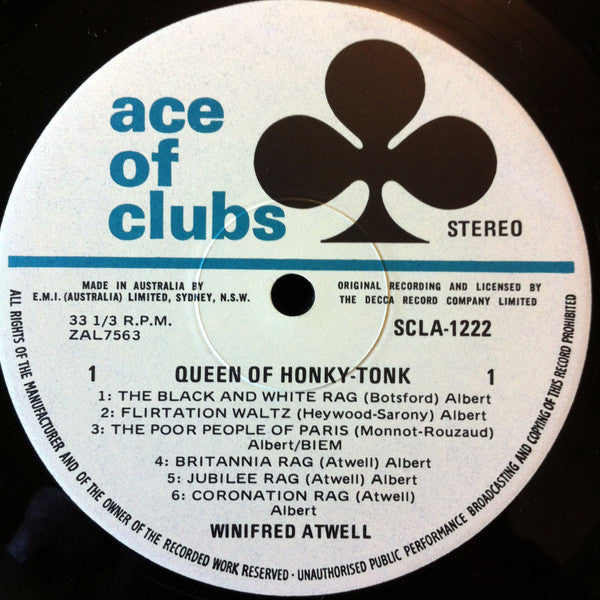 Winifred Atwell : Queen Of Honky Tonk (LP, Comp)