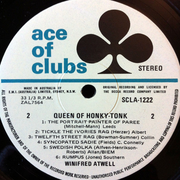 Winifred Atwell : Queen Of Honky Tonk (LP, Comp)